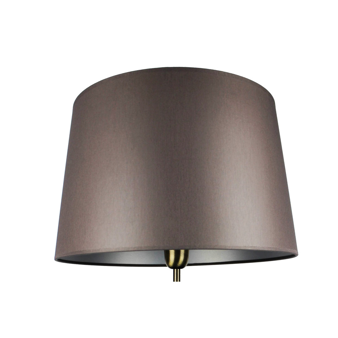 25cm H Silk Empire Lamp Shade ( Uno ) in Grey