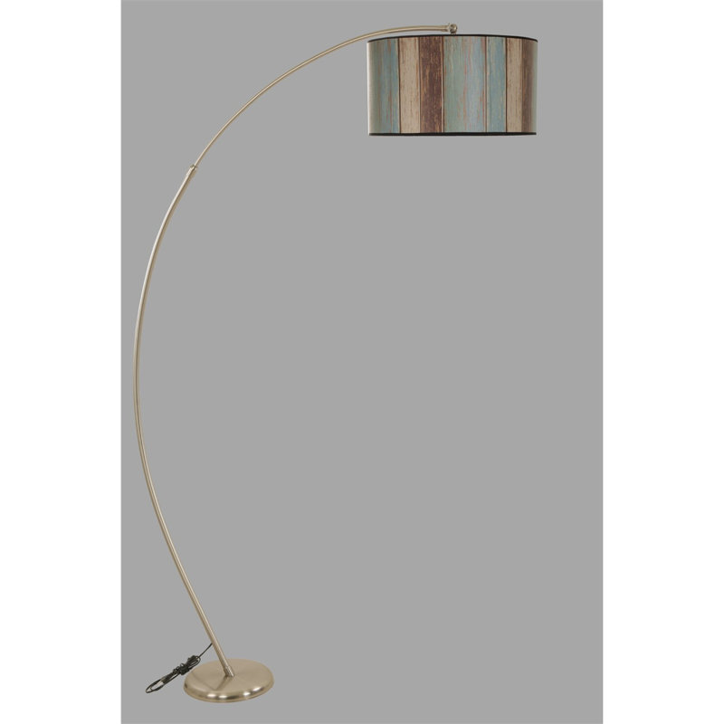 Pontus 185cm Arched Floor Lamp, Bronze