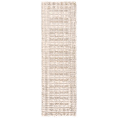 Natura Hand Woven Wool; Cotton; Recycled P.E.T Solid Color Indoor Rug