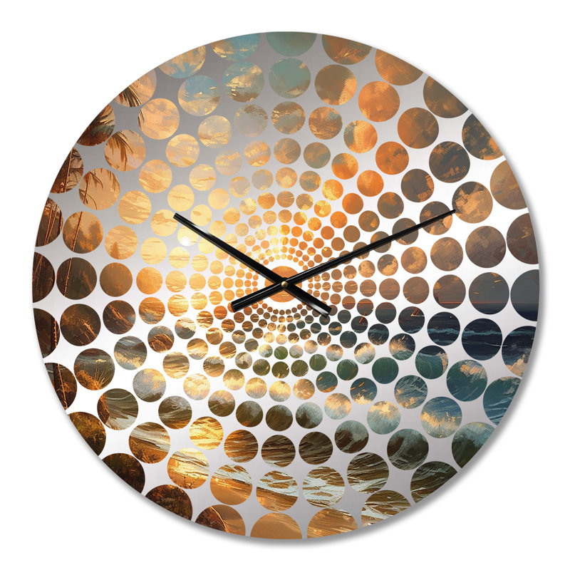 Tharte - Horloge murale plage côtière, Médium