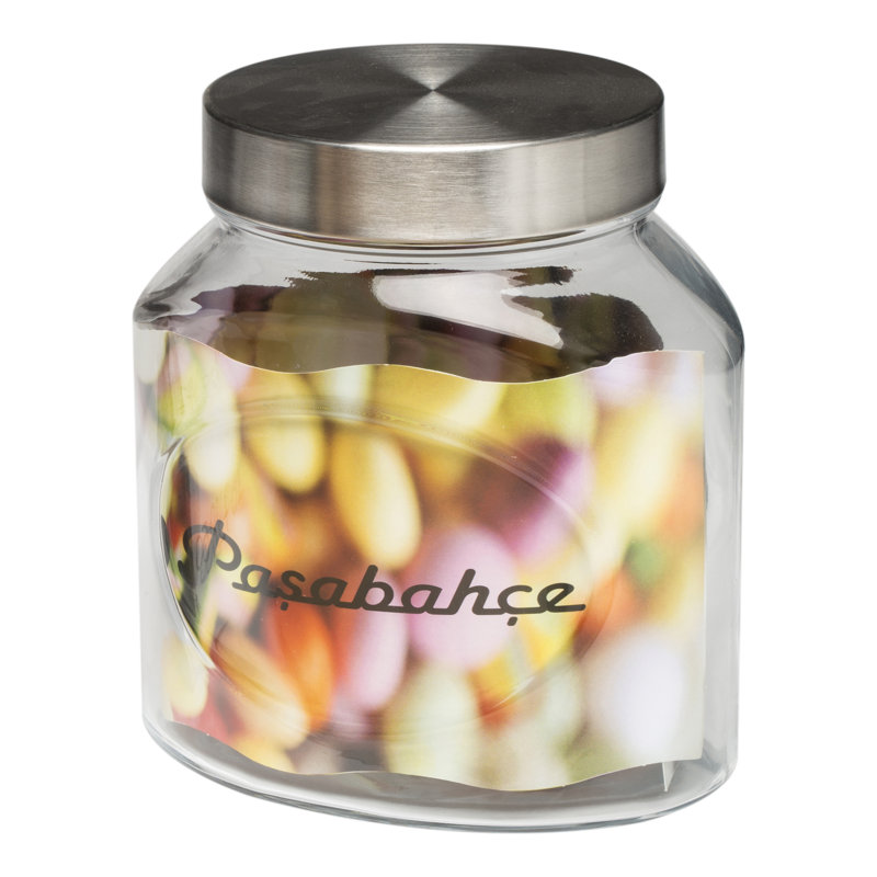 Glass Jar, 16cm H x 10.5cm W x 10.5cm D