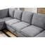 Canapé modulaire en chenille l 137 po Samira avec méridienne orientée vers la droite Samira