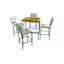 Tiburon Outdoor 5 - Piece Teak Bar Height Dining Set-1509510491-1506454025