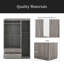 Armoire à miroir 3 portes avec tablettes-1709628452