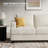 89'' Upholstered Sofa, Modern 3 Seater Corduroy Couch With Square Armrests-2128305172