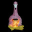 Statue de flamant rose en pot Firefly