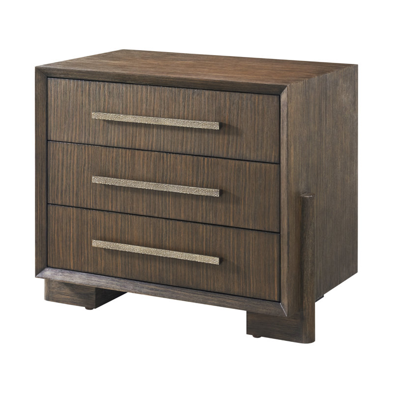 Urbane 3 Drawer Nightstand, Campfire