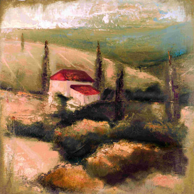 Crackled Tuscany - reproduction sur toile tendue