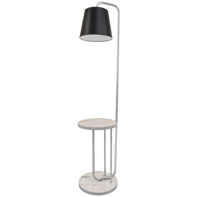 68.5'' Silver Tray Table Floor Lamp