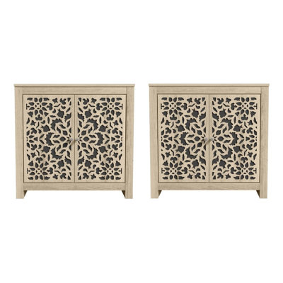 Norberto Transitional Coordinated Accent Cabinet Set Of 2