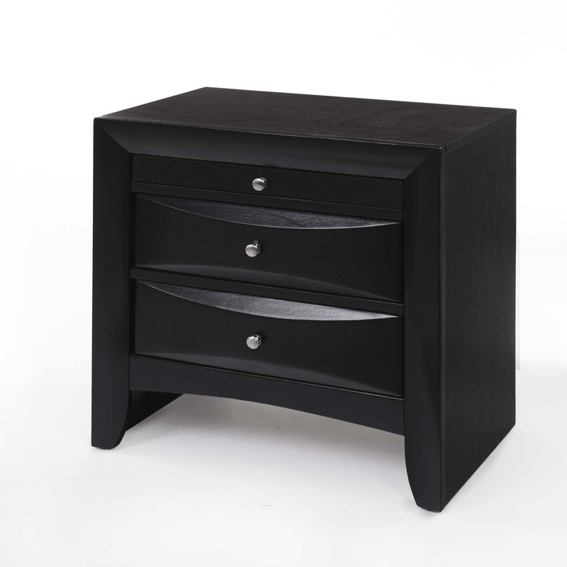 2-Drawer Nightstand with Tray