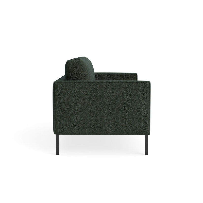 MTO - Paramount Sofa Metal Legs, Vos Evergreen, 32" H x 66" W x 34" D