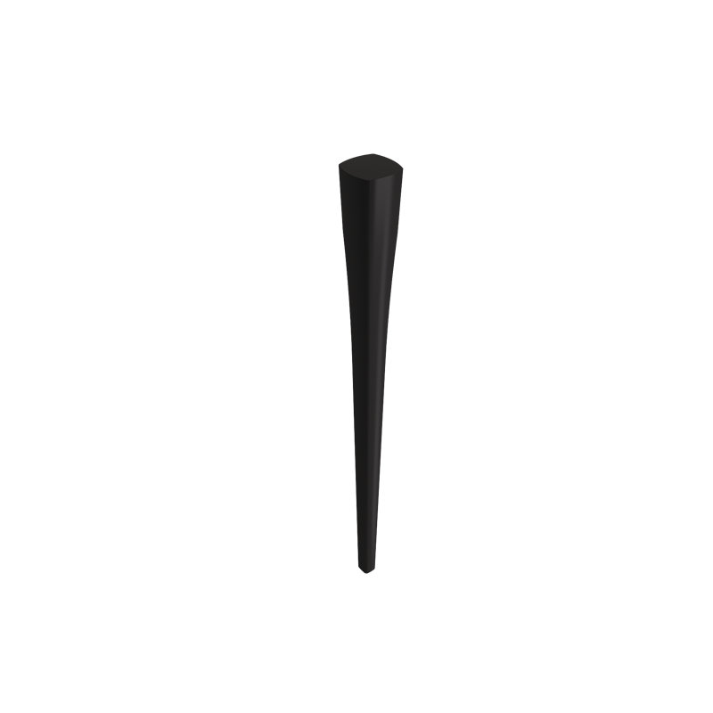 Ensemble de pieds console en argile Lavita, Noir mat