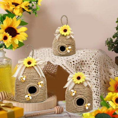 Ensemble de 3 décorations de ferme Bee Hive