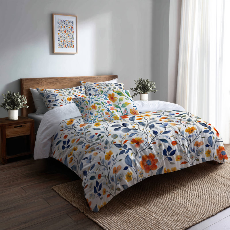 Ensemble de literie 5 pièces Boho - Ensemble de housse de couette et coussin décoratif