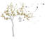 Décalcomanie murale Arbre en fleurs et oiseaux-632209325-632209320