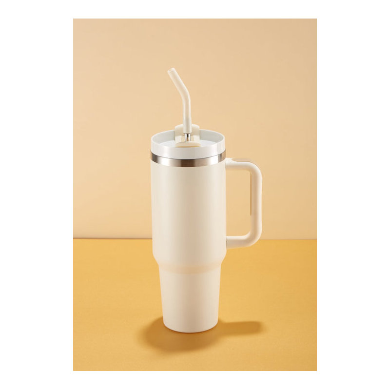 Kook 40 oz Gobelet de voyage en acier inoxydable, Blanc