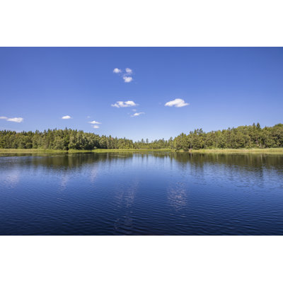 Scandinavian Lake View - Wrapped Canvas Print