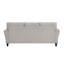 Mobilier de salon de style moderne et transitionnel revêtu de tissu texturé de couleur sable
