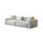White Cotton and linen Modular Sofa