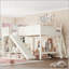 Grand lit mezzanine avec tablettes de rangement, garde-robe et glissade amovible-1563131568-1563131723