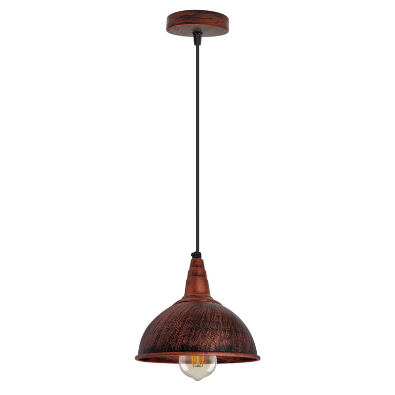 Nara 1 - Light Single Pendant, Rustic Red
