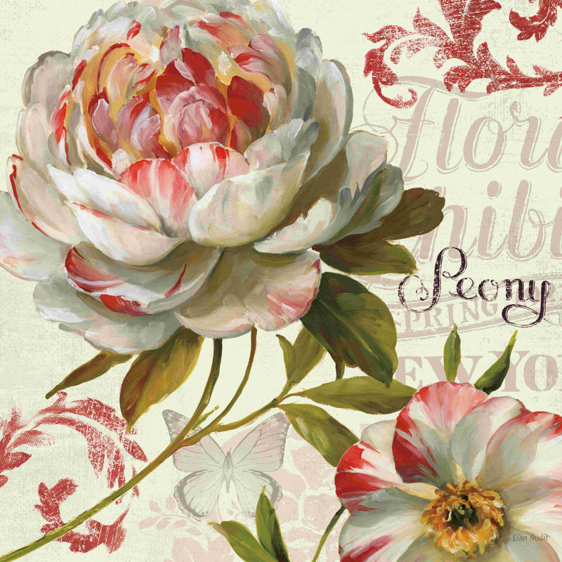 " Spring Flair III " by Lisa Audit, 12" H x 12" W x 1.25" D
