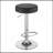 Black And Chrome Adjustable Hydraulic Bar Stool