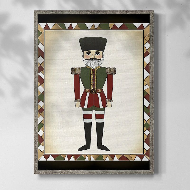 «Christmas Holiday Art CXV», reproduction d'art encadrée - bois massif, H 21 po x l 17 po