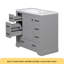 Meuble-lavabo 36 po avec évier, six tiroirs, diviseur de tiroir multifonctionnel, tablette réglable, gris-117277271