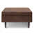 Distressed Chestnut Brown Faux Leather