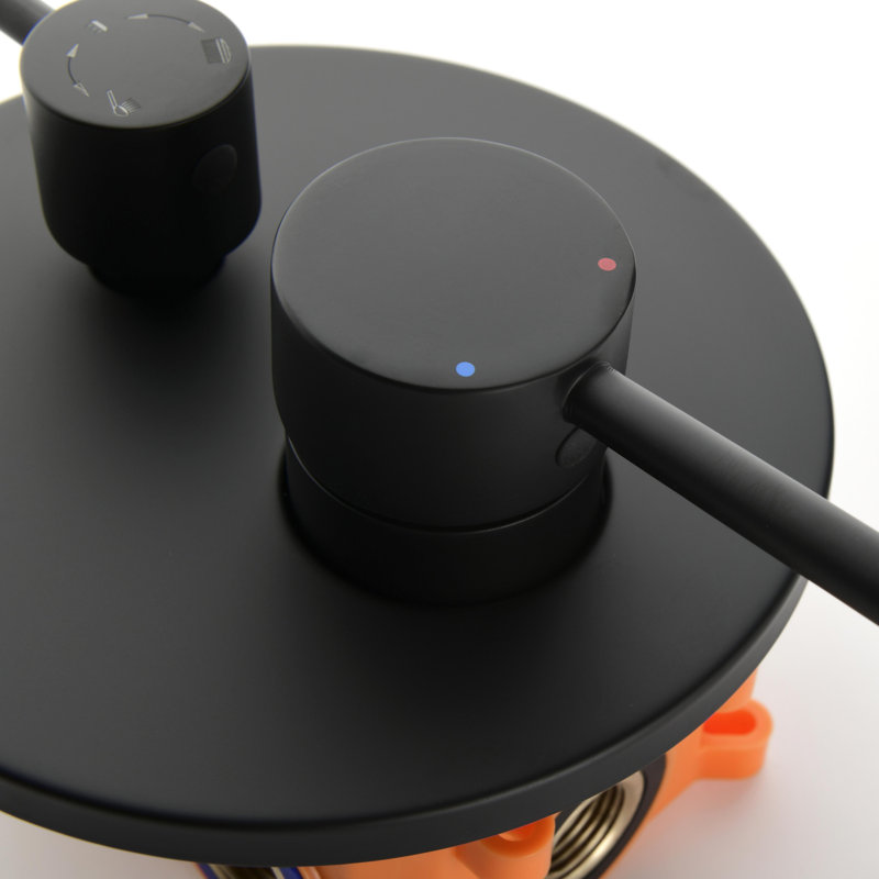 All-In-One Kit with Rough in-Valve, Matte Black