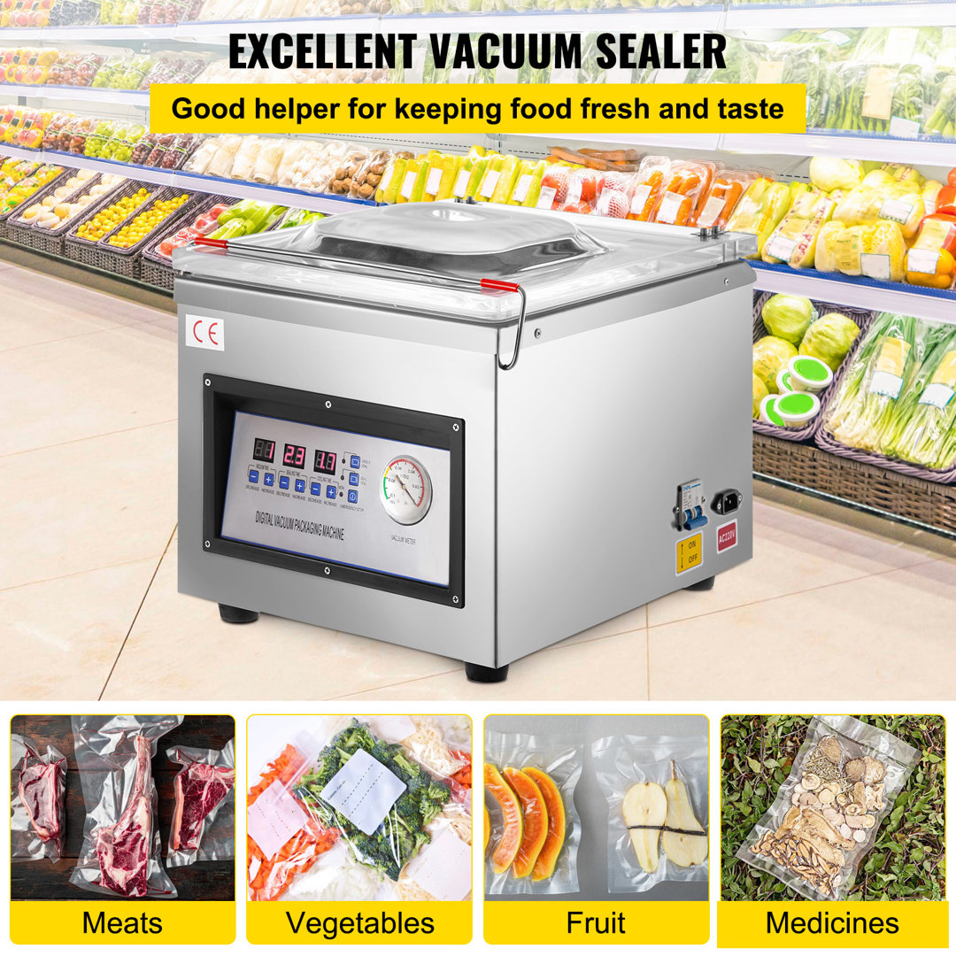 Chamber Vacuum Sealer DZ-260C Kitchen Food Chamber Vacuum Sealer VEVOR