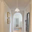 Luminaire suspendu couronne en céramique 1 lumière 8,5 po