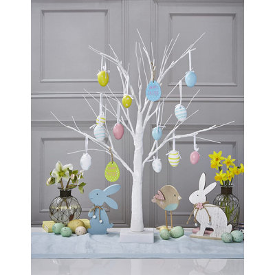 Easter Tree with 24 Pre Lit Warm White LEDs Decorations Included The Seasonal Aisle Lighted Trees