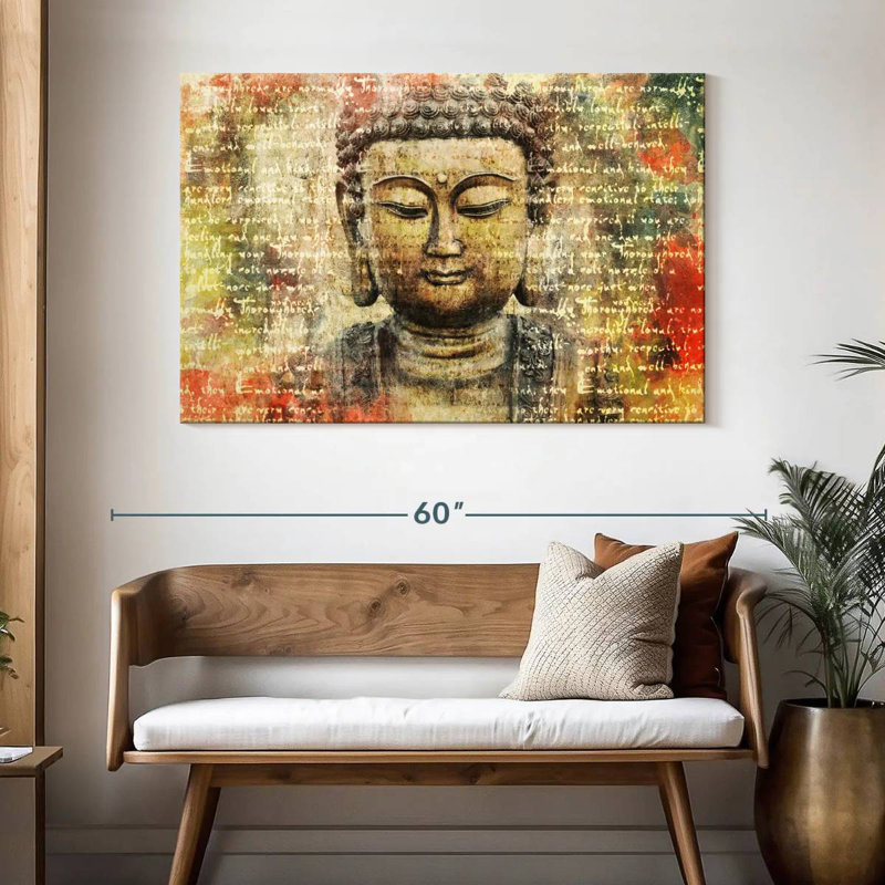Adella Buddha Enlightenment, 32" H x 48" W