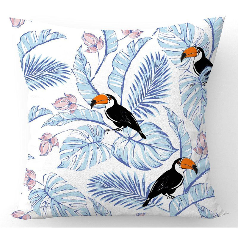 Clichy TROPICAL TOUCAN Square Throw Cushion