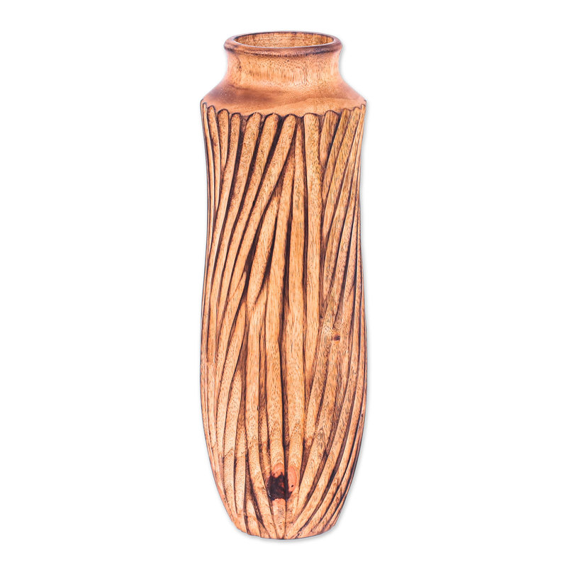 Handmade Solid Wood Table Vase