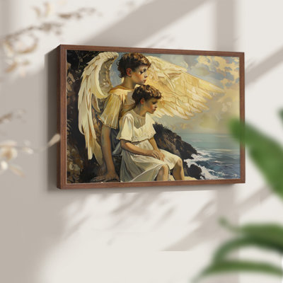 Angels From Above-XCII -Framed Print - Restickable