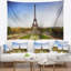 Photographie de paysage vue large de paris tapisserie de la tour eiffel-28485230