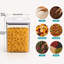 Grands pots de conservation alimentaire, ensemble de 2 boîtes de cuisine avec couvercles hermétiques pour pâtes, biscuits, noix, grains de café, céréales, ensemble de boîtes à farine, organisation du garde-manger, convient au garde-manger de la cuisine