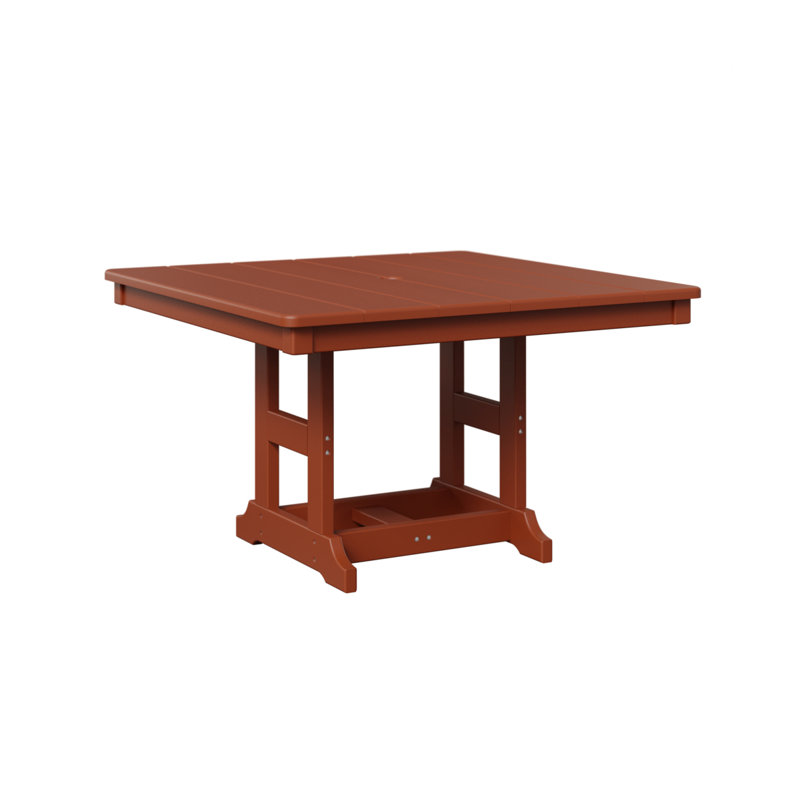Table carrée 33 po Berlin, Orange mangue