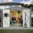 10x10 Ft Metal Outdoor Storage Shed, Advanced Corrosion Resistance, Lockable, Ventilated - Grey For Backyard Garden Storage, Lockable Doors, Ventilation Functional Lawn Patio-118823256-118823263