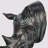 Rhinoceros Head Decorative Bookends-765130303