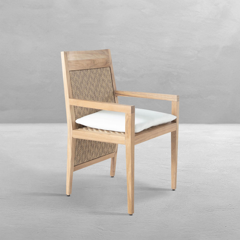 Savannah Teak Patio Dining Armchair