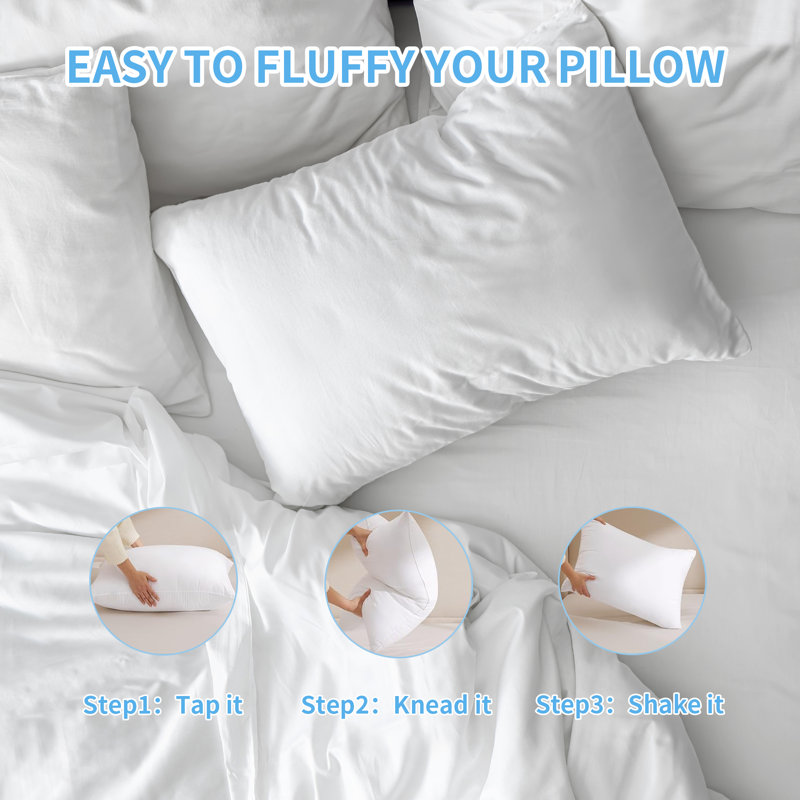 Polyester Pillow - Sleep by Wayfair™, King, Firm