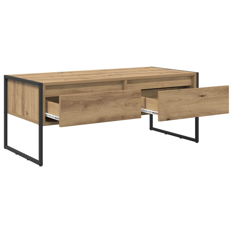 Coffee Table with Storage, Artisan Oak