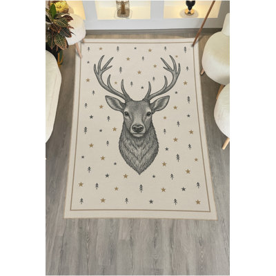 Tapis gris tissé Mosso