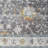 Roseau Performance Modern Country / Farmhouse Floral Gray/Blue Rug-870327371