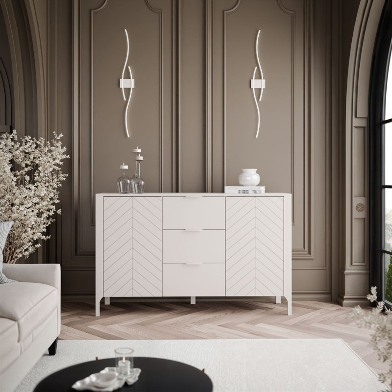 153 cm W Sideboard, Ivory